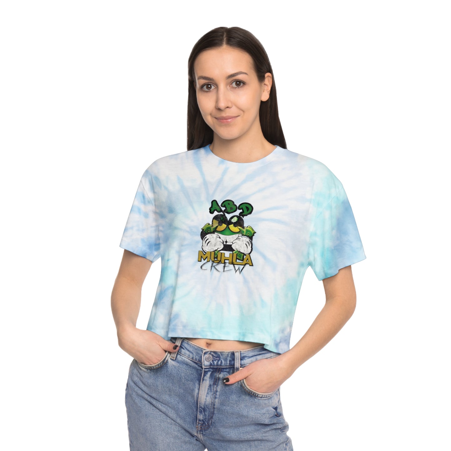 Muhlacrew Women's Tie-Dye Crop Tee